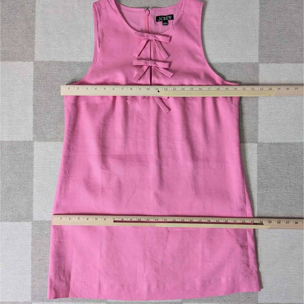 NWT J. Crew linen blend bow front sleeveless shift dress - Picture 5 of 8